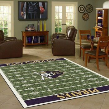 East Carolina Pirates Home Field Area Rug Football Living Room Carpet Home Rug Regtangle Carpet Floor Decor Home Decor 0