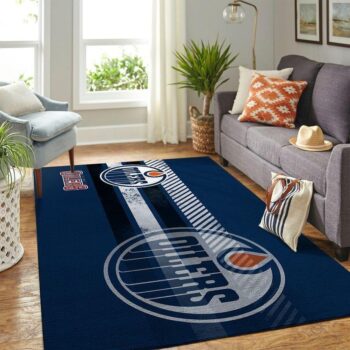 Edmonton Oilers Area Rugs Nhl Hockey Living Room Carpet Team Logo Floor Home Decor 20030452 Rug Regtangle Carpet Floor Decor Home Decor 0