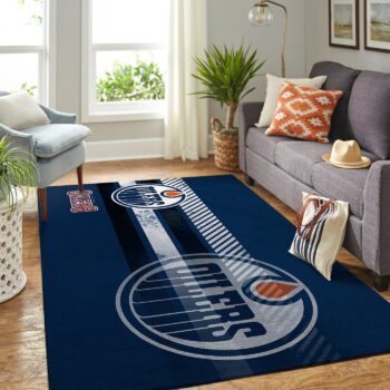 Edmonton Oilers Nhl Area Rugs Living Room Carpet Team Logo Sports Rug Regtangle Carpet Floor Decor Home Decor 0