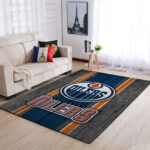 Edmonton Oilers Nhl Area Rugs Team Logo Living Room Carpet Sports Rug Regtangle Carpet Floor Decor Home Decor 0