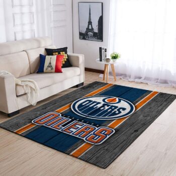 Edmonton Oilers Nhl Area Rugs Team Logo Living Room Carpet Sports Rug Regtangle Carpet Floor Decor Home Decor 0