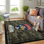 Florida Panthers Nhl Area Rugs Camo Style Living Room Carpet Team Logo Home Rug Regtangle Carpet Floor Decor Home Decor 0