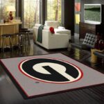 Georgia Bulldogs Area Rug Football Living Room Carpet Home Rug Regtangle Carpet Floor Decor Home Decor V6682 0