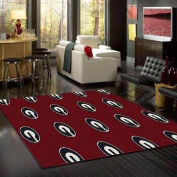 Georgia Bulldogs Area Rug Football Team Logo Carpet Living Room Rugs Rug Regtangle Carpet Floor Decor Home Decor V5583 0
