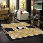 Georgia Bulldogs Area Rug Living Room Rug Home Decor Basketball Court Ofd 191207 0