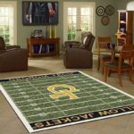 Georgia Tech Yellow Jackets Home Field Area Rug Football Team Logo Carpet Living Room Rugs Rug Regtangle Carpet Floor Decor Home Decor 0