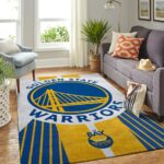 Golden State Warriors Nba Area Rugs Team Logo Living Room Carpet Sports Rug Regtangle Carpet Floor Decor Home Decor 0
