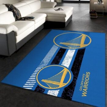Golden State Warriors Nba Team Logo Rug Room Carpet Custom Area Floor 0