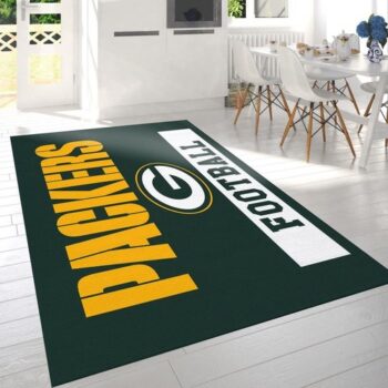Green Bay Packers Football Nfl Logo Area Rug For Gift Bedroom Rug Us G 0