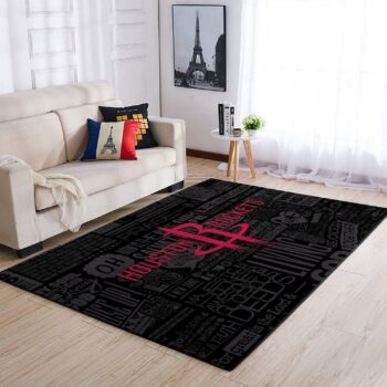 Houston Rockets Area Rug Nba Basketball Team Logo Carpet Living Room Rugs Rug Regtangle Carpet Floor Decor Home Decor V3330 0