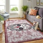 Houston Texans Nfl Area Rugs Skull Flower Style Living Room Carpet Sports Rug Regtangle Carpet Floor Decor Home Decor 0