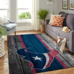 Houston Texans Nfl Team Logo Area Rugs Wooden Style Living Room Carpet Sports Rug Regtangle Carpet Floor Decor Home Decor 0