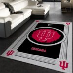 Indiana Hoosiers Ncaa 1 Area Rug Living Room And Bed Room Rug Rug Regtangle Carpet Floor Decor Home Decor 0