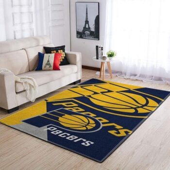 Indiana Pacers Area Rug Nba Basketball Team Logo Carpet Living Room Rugs Rug Regtangle Carpet Floor Decor Home Decor V4613 0
