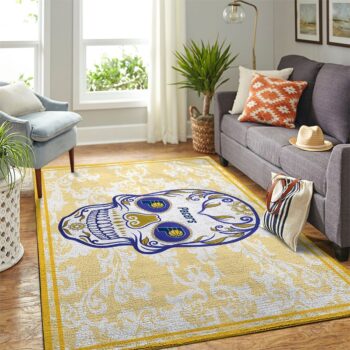 Indiana Pacers Nba Area Rugs Skull Flower Style Living Room Carpet Sports Rug Regtangle Carpet Floor Decor Home Decor 0