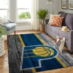 Indiana Pacers Nba Team Logo Area Rugs Wooden Style Living Room Carpet Sports Rug Regtangle Carpet Floor Decor Home Decor 0