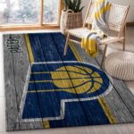 Indiana Pacers Nba Team Logo Wooden Style Nice Gift Home Decor Rectang 0