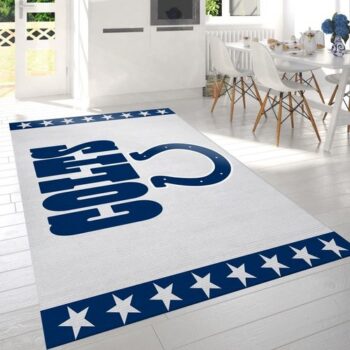Indianapolis Colts Banner Nfl Logo Area Rug For Gift Bedroom Rug Home 0