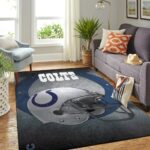 Indianapolis Colts Nfl Area Rugs Team Helmet Living Room Carpet Sports Rug Regtangle Carpet Floor Decor Home Decor 0