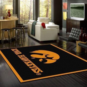 Iowa Hawkeyes Area Rug Football Team Logo Carpet Living Room Rugs Rug Regtangle Carpet Floor Decor Home Decor V6663 0