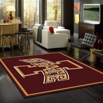 Iowa State Cyclones Area Rug Football Team Logo Carpet Living Room Rugs Rug Regtangle Carpet Floor Decor Home Decor 0