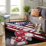 Kansas City Chiefs Nfl Area Rugs American Flag Snoopy Living Room Carpet Team Logo Sports Rug Regtangle Carpet Floor Decor Home Decor 0