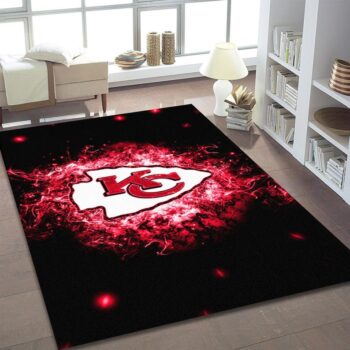 Kansas City Chiefs Rug Area Rug American Football Floor Carpet Nfl Decor Sport Decor 0