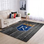 Kansas City Royals Mlb Area Rugs Baseball Living Room Carpet Team Logo Wooden Home Rug Regtangle Carpet Floor Decor Home Decor 0