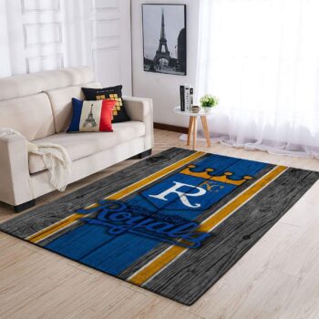 Kansas City Royals Mlb Area Rugs Baseball Living Room Carpet Team Logo Wooden Style Home Rug Regtangle Carpet Floor Decor Home Decor 0