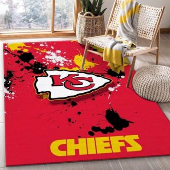 Kc Chiefs Logo Nfl Area Rug Living Room Rug Home Us Decor Living Room Area Rug Home Decor 0