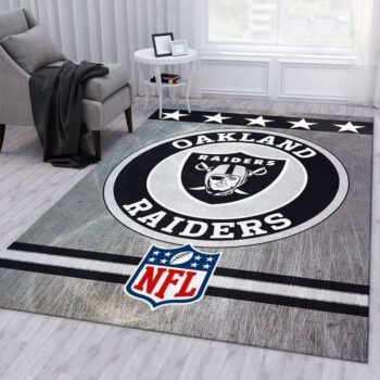 Las Vegas Raiders Nfl 15 Area Rug Living Room And Bed Room Rug Rug Regtangle Carpet Floor Decor Home Decor 0