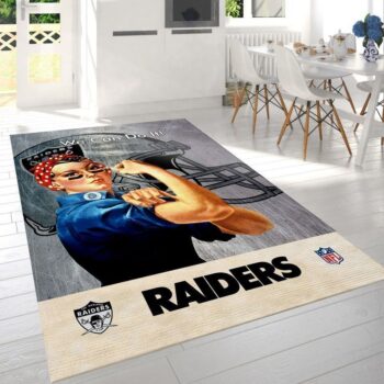 Las Vegas Raiders Nfl 22 Area Rug Living Room And Bed Room Rug Rug Regtangle Carpet Floor Decor Home Decor 0