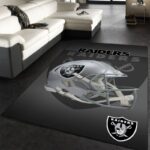 Las Vegas Raiders Nfl 35 Area Rug Living Room And Bed Room Rug Rug Regtangle Carpet Floor Decor Home Decor 0