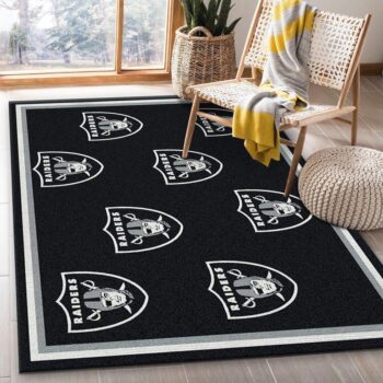 Las Vegas Raiders Nfl 39 Area Rug Living Room And Bed Room Rug Rug Regtangle Carpet Floor Decor Home Decor 0