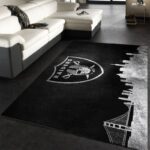 Las Vegas Raiders Nfl 43 Area Rug Living Room And Bed Room Rug Rug Regtangle Carpet Floor Decor Home Decor 0