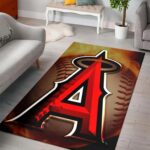 Los Angeles Angels Area Rug Mlb Baseball Team Logo Carpet Living Room Rugs Rug Regtangle Carpet Floor Decor Home Decor V753 0