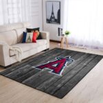 Los Angeles Angels Mlb Area Rugs Baseball Living Room Carpet Team Logo Wooden Home Rug Regtangle Carpet Floor Decor Home Decor 0