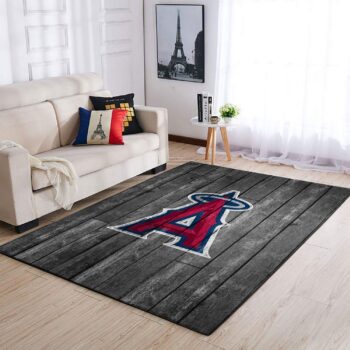 Los Angeles Angels Mlb Area Rugs Baseball Living Room Carpet Team Logo Wooden Home Rug Regtangle Carpet Floor Decor Home Decor 0