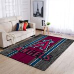 Los Angeles Angels Mlb Area Rugs Baseball Living Room Carpet Team Logo Wooden Style Home Rug Regtangle Carpet Floor Decor Home Decor 0