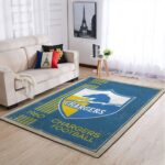 Los Angeles Chargers Nfl Area Rugs Retro Style Living Room Carpet Team Logo Sports Rug Regtangle Carpet Floor Decor Home Decor 0