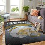 Los Angeles Chargers Nfl Area Rugs Team Helmet Living Room Carpet Sports Rug Regtangle Carpet Floor Decor Home Decor 0
