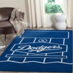 Los Angeles Dodgers Area Rug Mlb Baseball Team Logo Carpet Living Room Rugs Rug Regtangle Carpet Floor Decor Home Decor V710 0