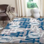 Los Angeles Dodgers Area Rug Mlb Baseball Team Logo Carpet Living Room Rugs Rug Regtangle Carpet Floor Decor Home Decor V713 0