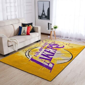Los Angeles Lakers Area Rug Nba Basketball Team Logo Carpet Living Room Rugs Rug Regtangle Carpet Floor Decor Home Decor V528 0