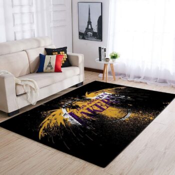 Los Angeles Lakers Area Rug Nba Basketball Team Logo Carpet Living Room Rugs Rug Regtangle Carpet Floor Decor Home Decor V533 0