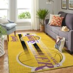 Los Angeles Lakers Area Rug Nba Basketball Team Logo Carpet Living Room Rugs Rug Regtangle Carpet Floor Decor Home Decor V540 0