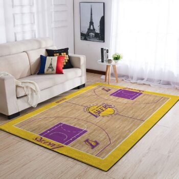 Los Angeles Lakers Area Rug Nba Basketball Team Logo Carpet Living Room Rugs Rug Regtangle Carpet Floor Decor Home Decor V550 0