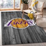 Los Angeles Lakers Nba Team Logo Grey Wooden Style Nice Gift Home Deco 0