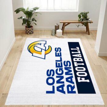 Los Angeles Rams 2020 Nfl Team Logo Rug Living Room Rug Home Decor Flo 0