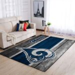 Los Angeles Rams American Nfl 41 Area Rug Living Room And Bed Room Rug Rug Regtangle Carpet Floor Decor Home Decor 0